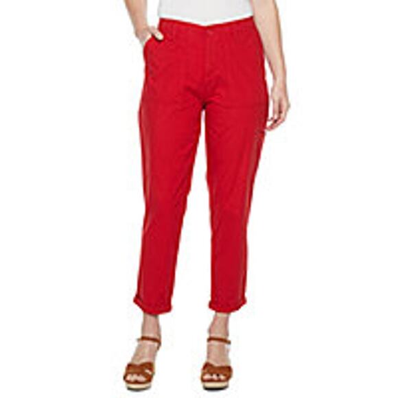 NEW! Liz Claiborne Straight Leg Crop Pants - 12 - Picture 1 of 5